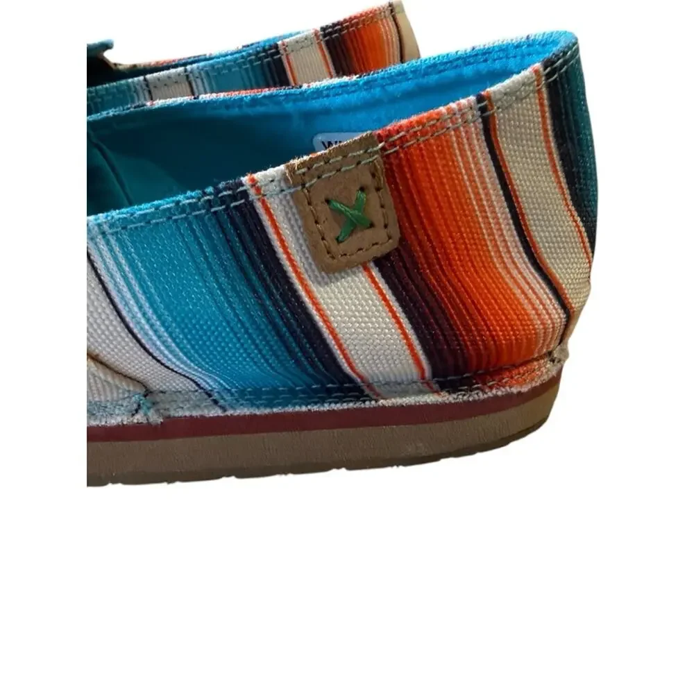 Twisted X Men’s Size 10 Slip-On Canvas Shoes Serape Stripe